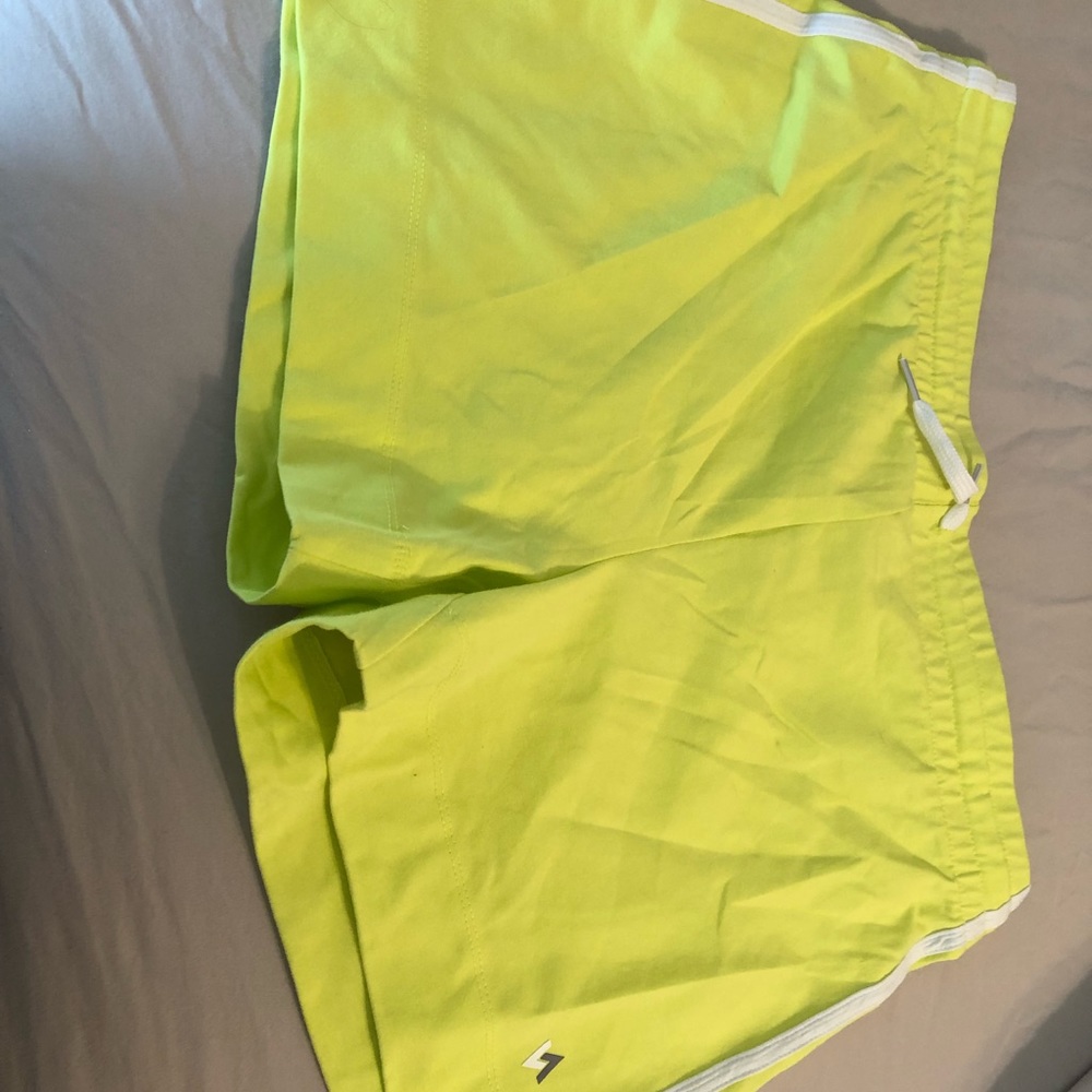 Women’s yellow active shorts